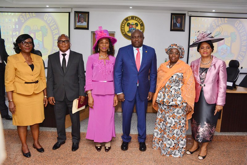 AkinwunmiAmbode's tweet photo. Three permanent secretaries were appointed into the Lagos State Civil Service, today. https://t.co/XTcLiZzpR1