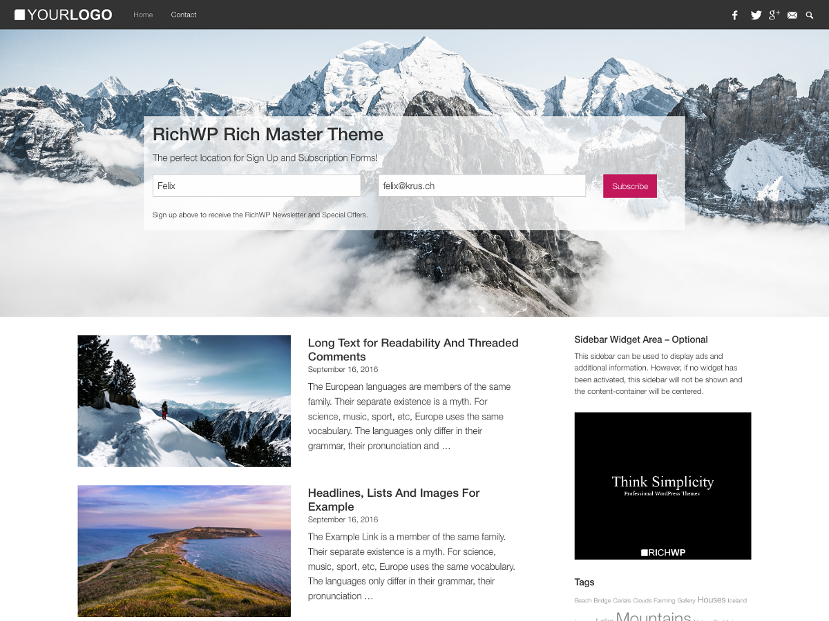 Free RichWP Premium WordPress Themes » richwp.com/free-wordpress… #wp #wordpress #webdesign #webdev  #webdevelopment