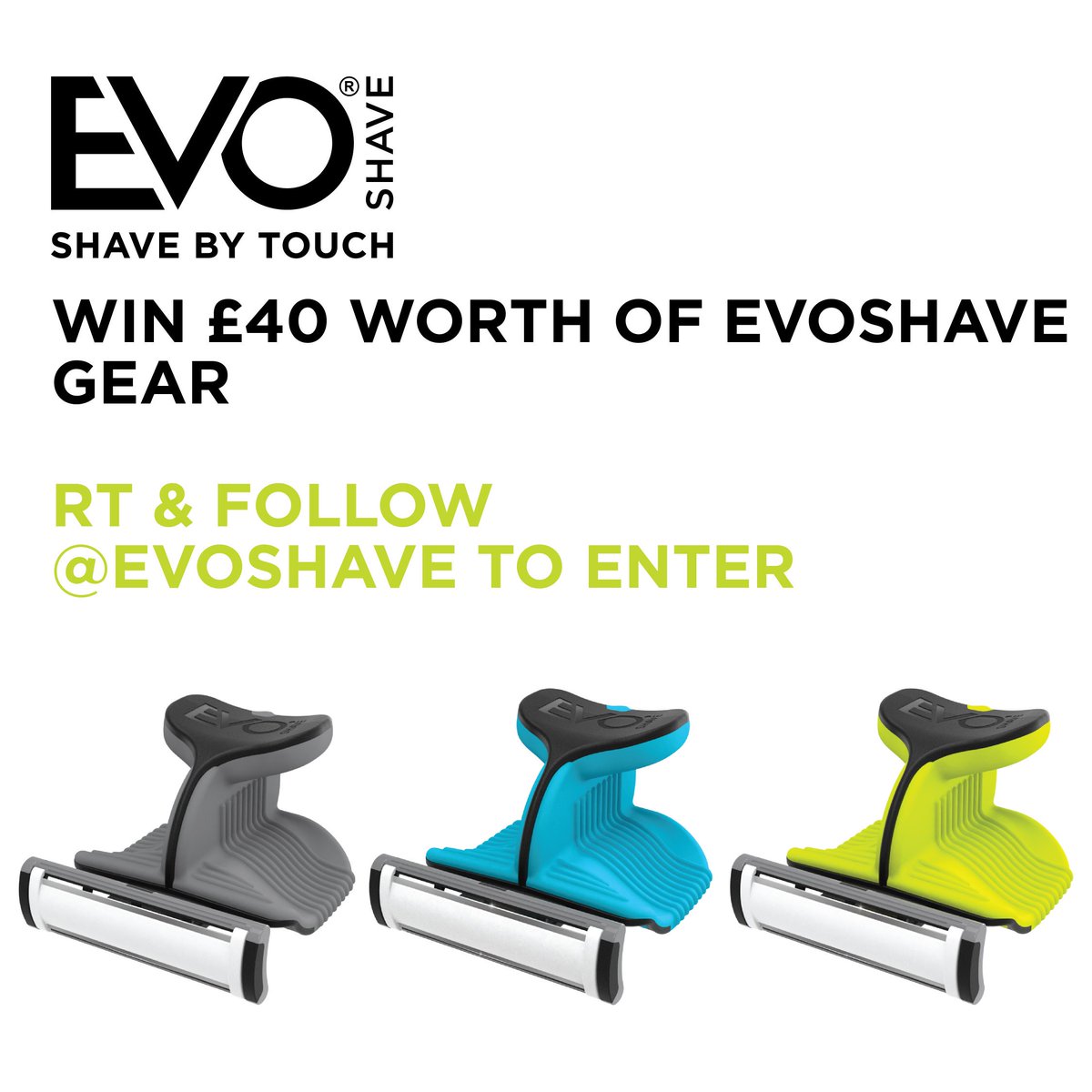 EvoShave's tweet image. That time again!! Another #winitwednesday RT and Follow to enter. Extra entries on our website! #win #razors