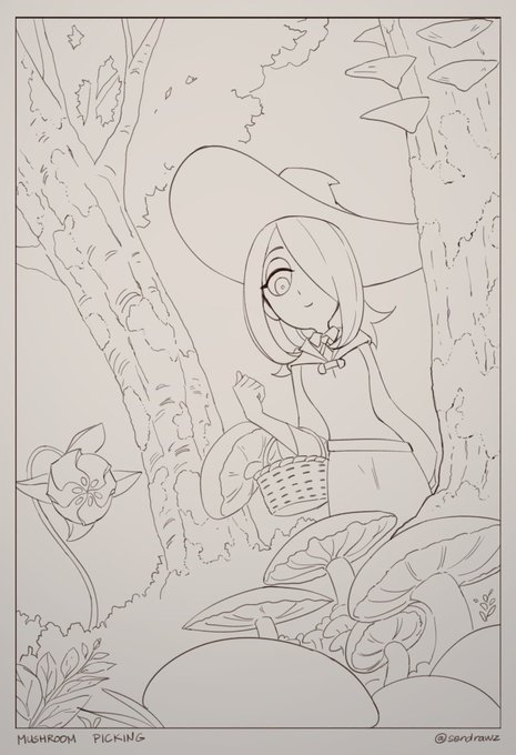 Mushroom picking Sucy!
#LWA_jp
#リトルウィッチアカデミア 