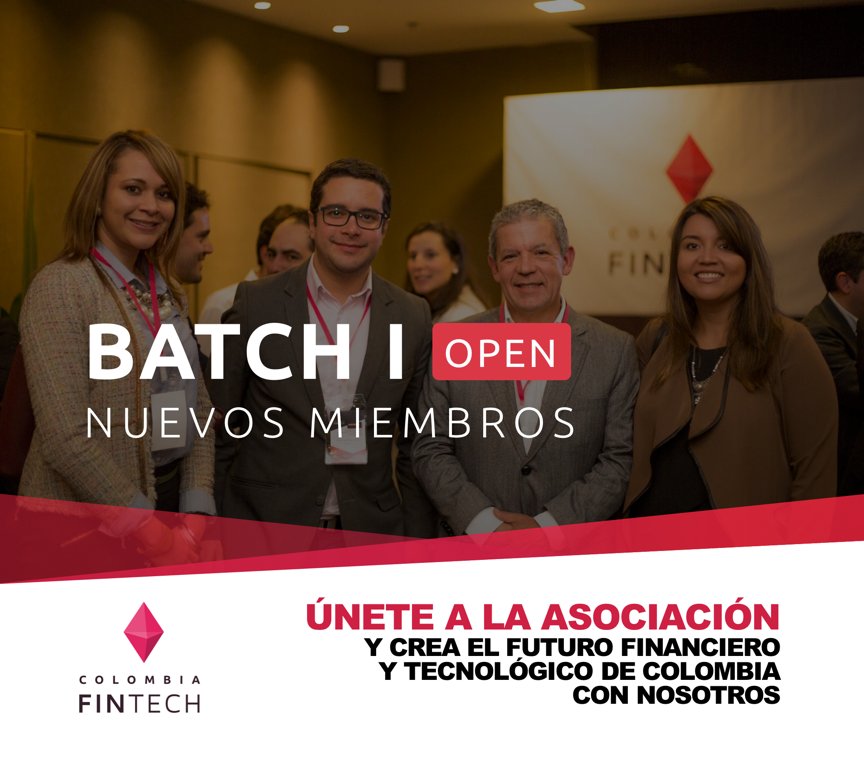 colombiafintech's tweet photo. Abrimos el proceso de admisión. ¿Quieres hacer parte del primer ciclo de nuevos miembros? Vincúlate en https://t.co/RzBxj6cIR0 https://t.co/FAyDjBwDrc