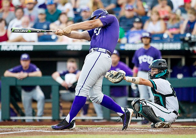 BaseballAmerica's tweet photo. #ConferencePreviews powered by @sluggernation: @TCU_Baseball is the team to beat in the Big 12, led by Luken Baker. https://t.co/E95m1V422P https://t.co/IEuLs4ZIfk