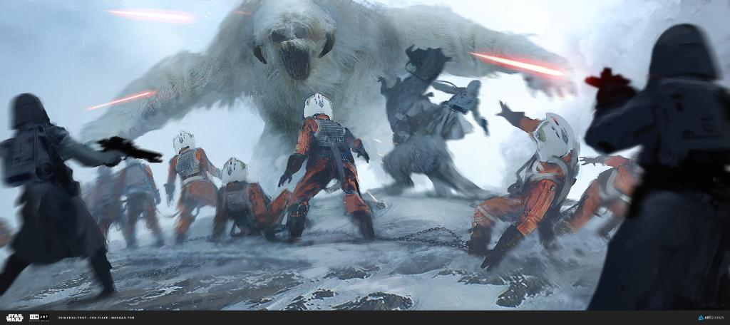 Star Wars on Twitter: "A wampa crashes the party in Morgan Yon\