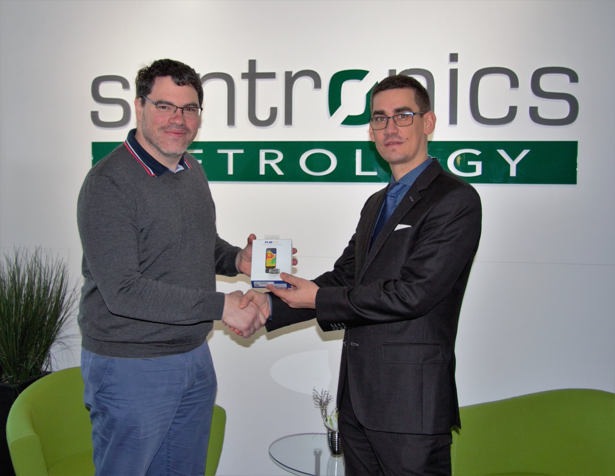 we_online's tweet photo. And the winner of our #REDEXPERT competition at #ele16 is...! Congrats and have fun with your thermal imaging camera #FLIR ONE. #WE_eiSos https://t.co/Awsi0A8Prl