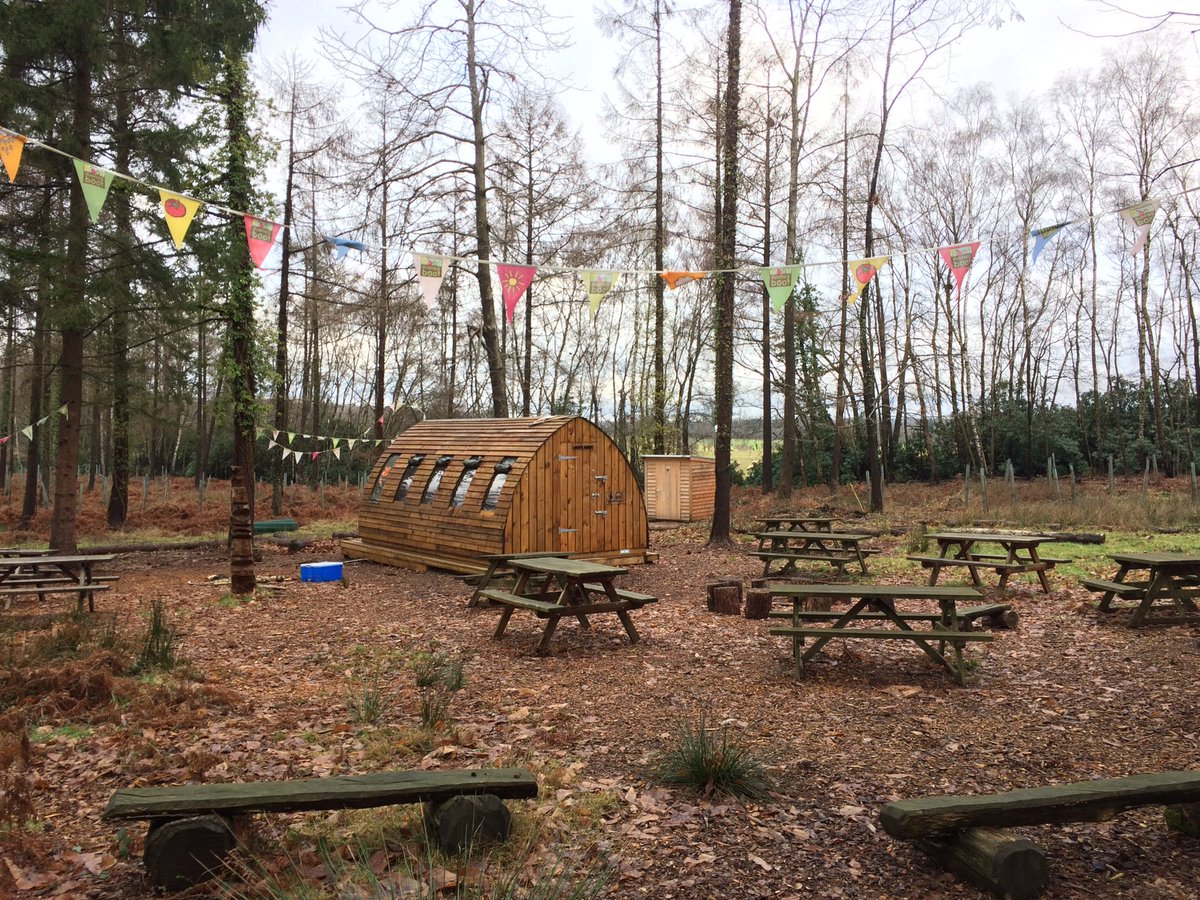 NT_NewForest's tweet photo. Our #foxbury basecamp is ready for tommorows #forestschool . There are still places to book! https://t.co/QW9d3a8HKG https://t.co/TZLXb3C9nv