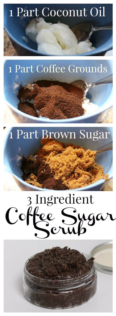 Herbintellect's tweet photo. Coffee sugar scrub! 3 easy steps! #coffee #homeremidies #herbalifenutrition #coconatoil #beautytips https://t.co/2ZQiWcGBQq