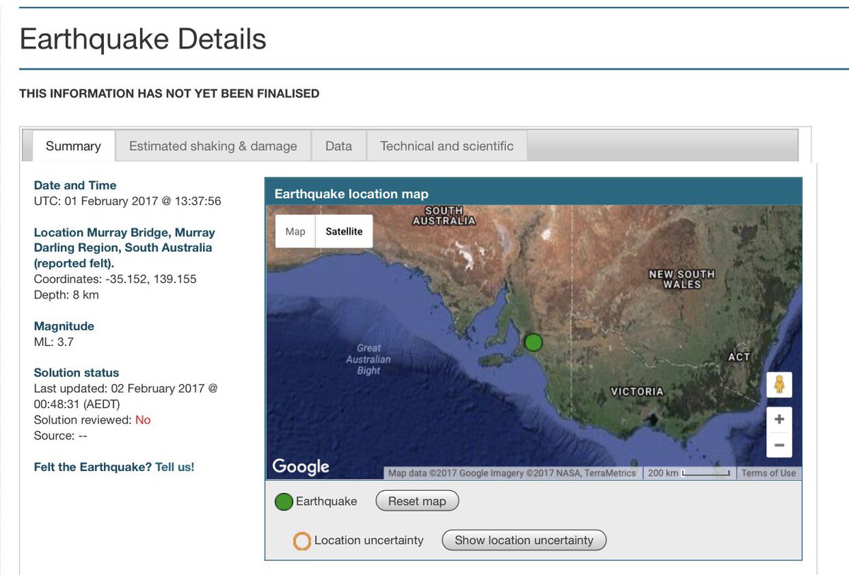 alec_alecu49's tweet photo. @BunyipNewspaper. Information only preliminary #SAQuake https://t.co/nS5YuDKcEF