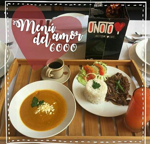 onotorestobar's tweet photo. Disfruta en este mes del amor de nuestros menús especialmente preparados para que disfrutes de la mejor gastronomía guayanesa #MomentosOnoto https://t.co/MlwhbEtDWs