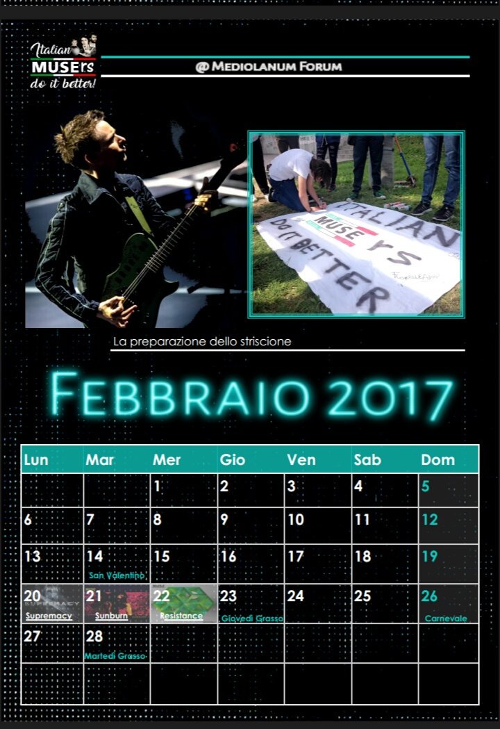 Italian_Musers_'s tweet photo. Benvenuto #febbraio ! ๐ ๐ Per scaricare il nostro #calendario in formato pdf cliccate qui: https://t.co/oIZgbFlAhz #Muse #ItalianMusers https://t.co/iMUYCjeNvd