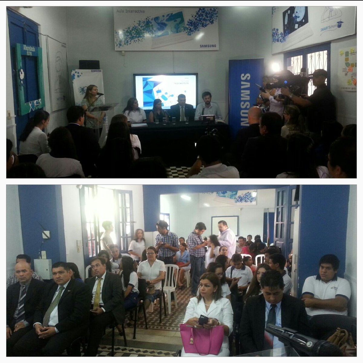 PyEduca's tweet photo. Clausura 1ra Prom del #SamsungTechInstitute en Paraguay. Capacitación técnica para inserción laboral de jóvenes caacupeños en el #CTS https://t.co/eCxNZMIG1w