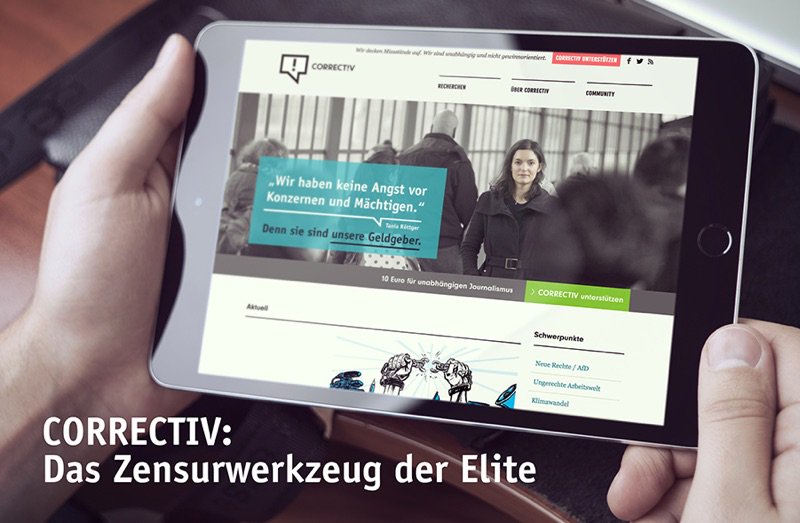 ein_prozent's tweet photo. Das Netzwerk @correctiv_org soll gegen #fakenews vorgehen und so die Wahrheit unterdrücken. Wer finanziert sowas? https://t.co/GWLAUAL6pN https://t.co/rCj74npEIK