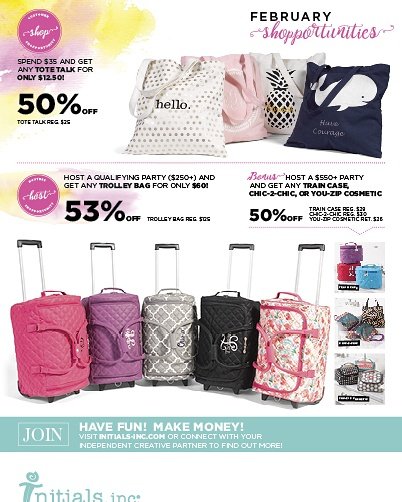 CP_InitialsInc's tweet image. Feb. 2017 Shopportunities! 
For more info, contact Ivey Barfield: A Creative Partner at Initials, Inc. (252)675-0577
myinitials-inc.com/Ivey