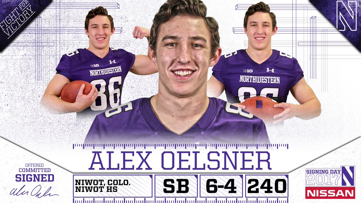 Superback <a href="/AlexOelsner/">Alex Oelsner</a> came to camp and did not disappoint! Welcome to the <a href="/NUFBFamily/">Northwestern Football</a>! #TrustYourself #SavageCats17