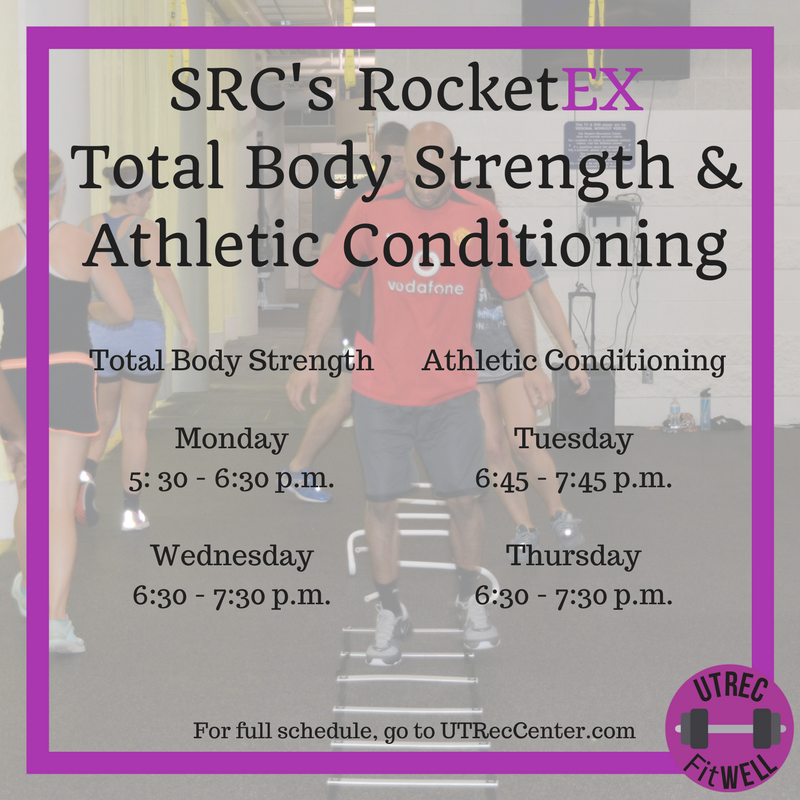 UToledoREC's tweet photo. Looking for a great & productive workout? Come to our FREE #RocketEX Total Body Strength & Athletic Conditioning classes this semester! https://t.co/rSRhca5Icb
