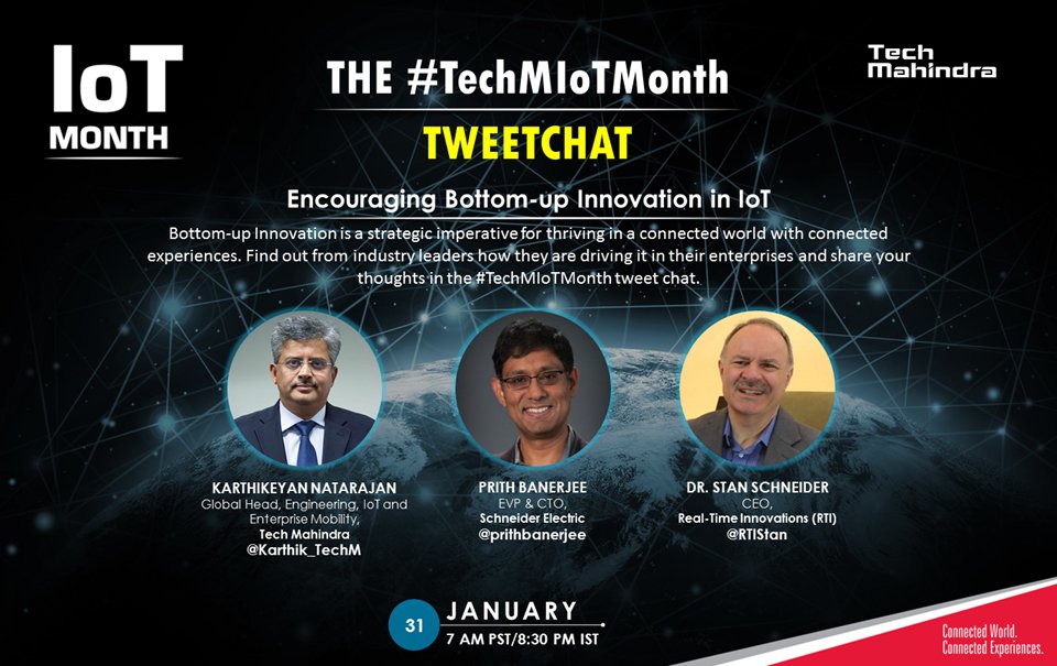chetanpthakar's tweet photo. Recap: #TweetChat - Encouraging bottom up #innovation using #IOT #TechMIoTMonth #inthefuture https://t.co/zPnW35gTuT https://t.co/mN8W9lN4LH