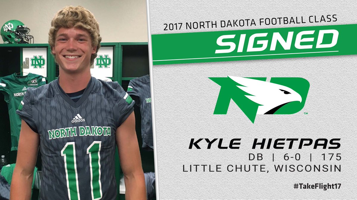 Commitment No. 18 for the #TakeFlight17 class is in from the Badger State #UNDproud