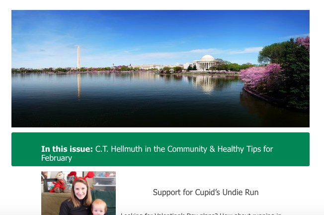 CtHellmuth's tweet photo. Learn more about C.T. Hellmuth in the Community, plus tips for a healthy February in our newsletter! https://t.co/EtHmFGON5o #cthellmuth https://t.co/rDm3rSWTTr