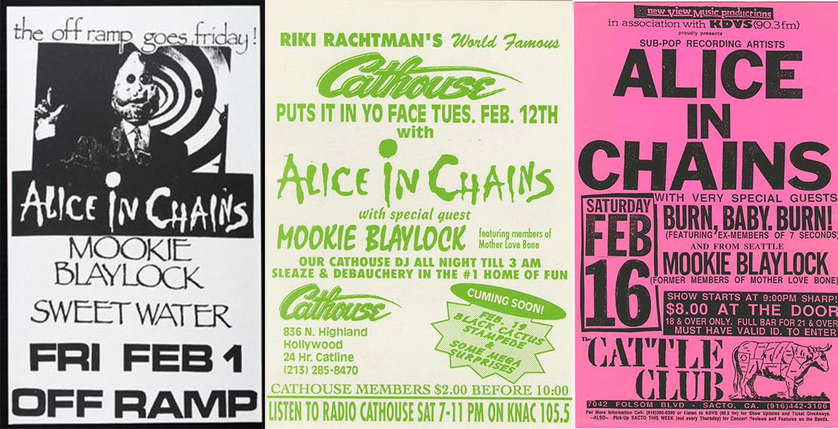 PearlJam's tweet photo. Today in #PJHistory: Mookie Blaylock started its first tour opening for @AliceInChains on a string of West Coast dates in 1991. #PearlJam https://t.co/FUSxM4UCHk