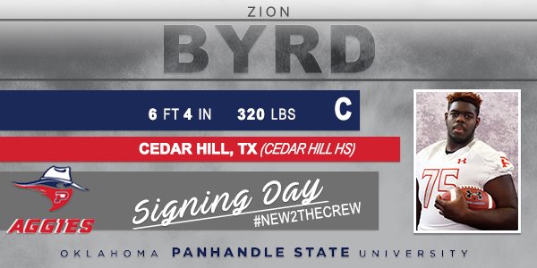 @OPSUAthletics #NEW2THECREW Welcome to the family Zion