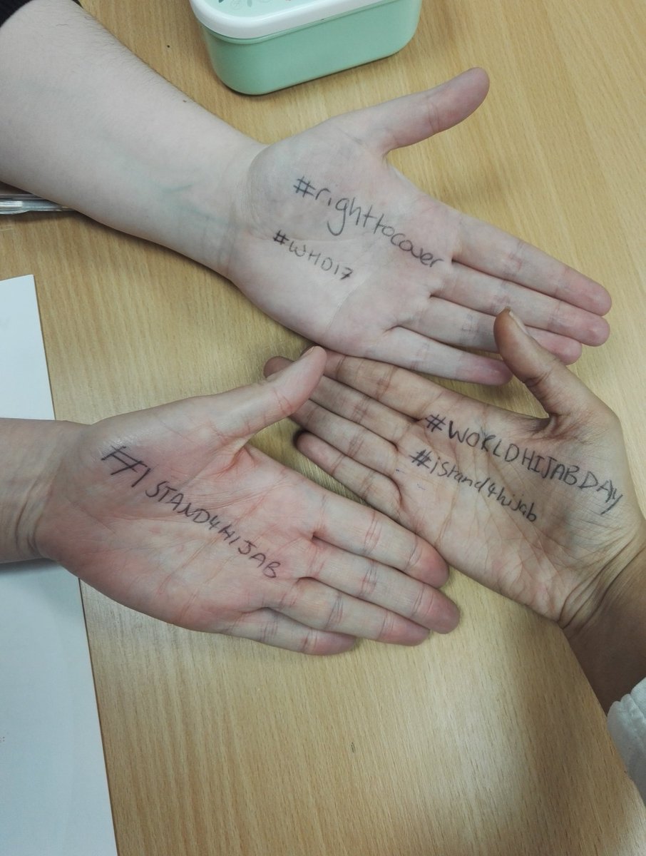 fabkay12's tweet photo. @WorldHijabDay support from my colleagues #wales #unitedkingdom #mychoice #righttocover #hijab #istand4hijab #workingtogether  #multifaith https://t.co/EHCnpsg8lT