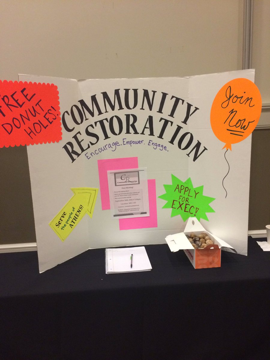 crestorationuga's tweet photo. We're here guys!! Table 173. Come learn about us! Winter Involvement Fair, 10 am-3 pm Tate Grand Hall https://t.co/xM2Sa4rHys