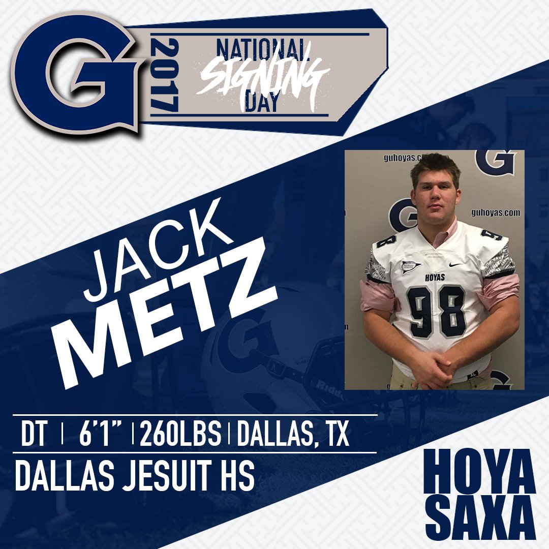 HoyasFB's tweet photo. Welcome to the Hoya Family, JACK METZ!! #2017Hoyas #HoyaSaxa https://t.co/FqsiJdoJhY
