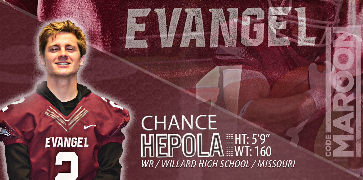 Evangel_FB's tweet photo. Welcome WR Chance Hepola to the #codemaroon family!
 #17Cru https://t.co/7xhfBhRJYS
