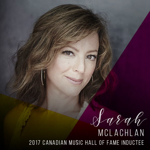 TheJUNOAwards's tweet image. #ICYMI: Yesterday we announced @SarahMcLachlan will be the 2017 inductee into the @CANMusicHF!