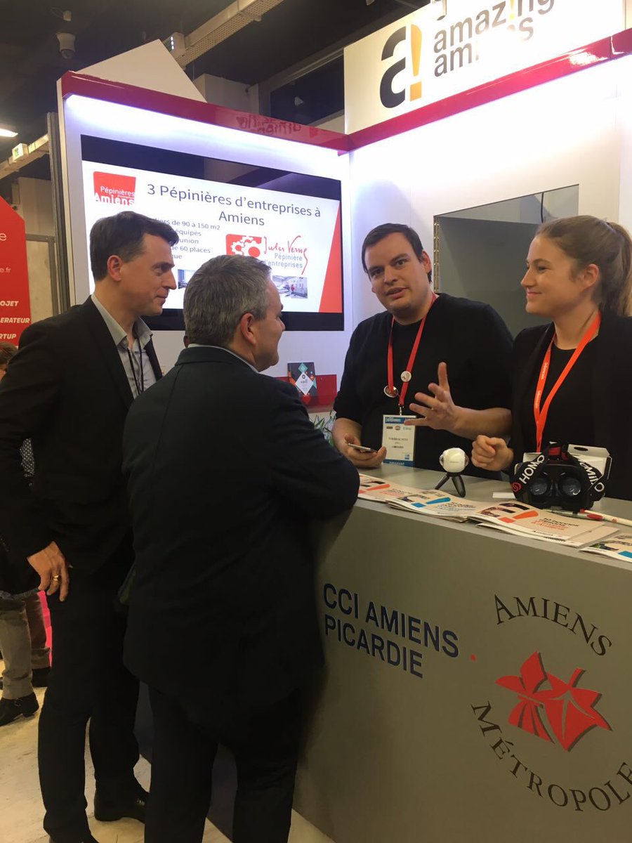 xavierbertrand's tweet photo. Après Las Vegas, la start-up innovante amiénoise @Ewill est au #SDE2017. #entrepreneurs #innovation https://t.co/5pzaH6rq0G