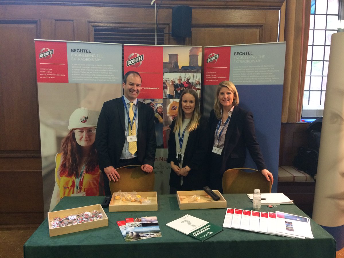 jessicajdarr's tweet photo. @Bechtel team at the Women in Nuclear UK annual conference, discussing all things D&amp;I! #winuk2017 https://t.co/oROyQJRLwT