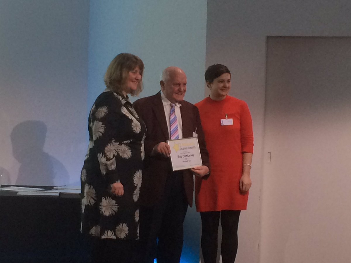 JulieR750's tweet photo. Bob receiving his runners up award #2mLearner #goodthingsfdn an inspiring learner https://t.co/2ChUVXosO9