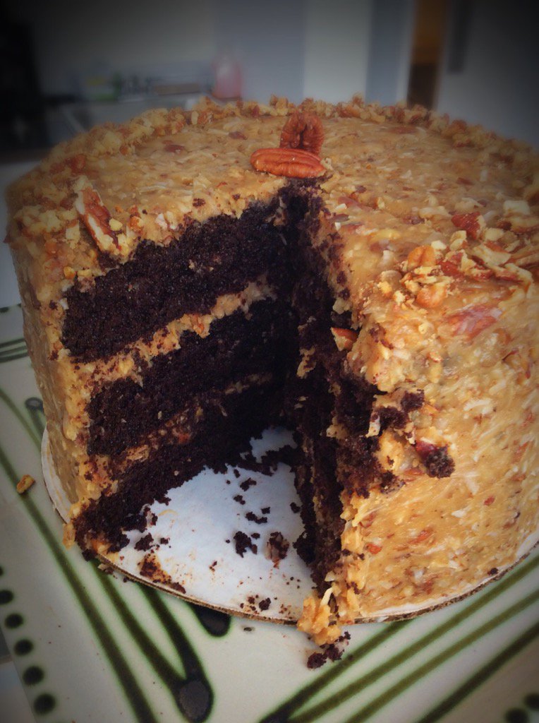 German Chocolate Cake at the cafe! #speedartmuseum #UofL #feedyoursweettooth #bytheslice