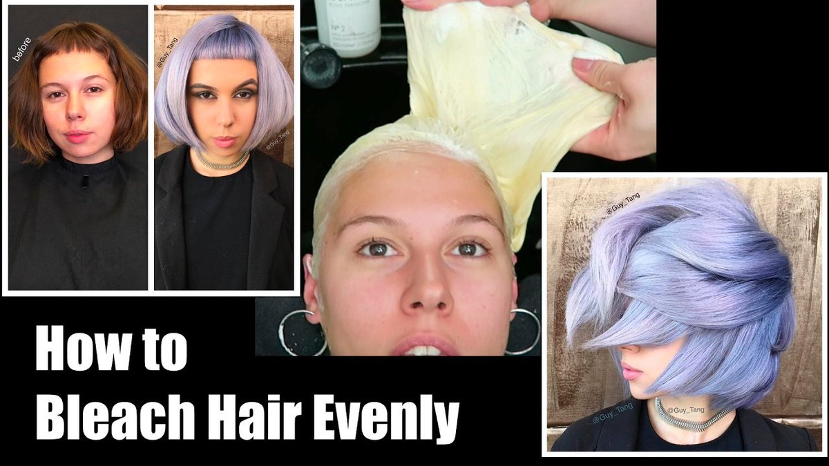 Hair Loft 77 On Twitter How To Bleach Hair Evenly Https T Co