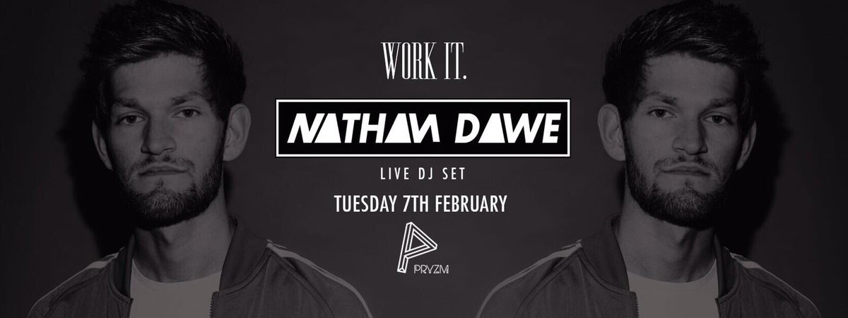 PryzmBirmingham's tweet photo. Who's ready to hear @NathanDawe dropping them bangers next Tuesday?

Grab your tickers here👇
https://t.co/DiaQhurpob https://t.co/zINaHrYats
