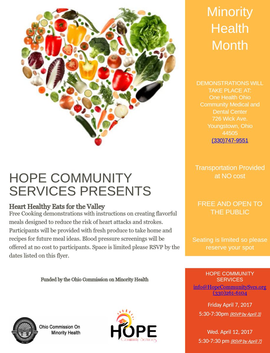 I__Am__Hope's tweet image. #FreeEventAlert #Youngstown #HopeCommunityServices #CommunityEvent #FreshEats #MinorityHealthMonth