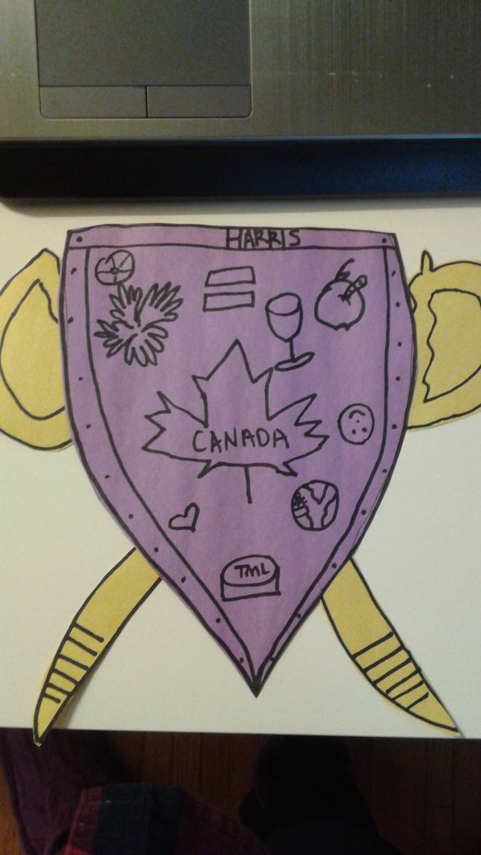paige_harris11's tweet photo. Cross curricular lesson idea: social studies and art! Add writing or oral component hit language too! #shieldmaking https://t.co/EYPQsj7c07
