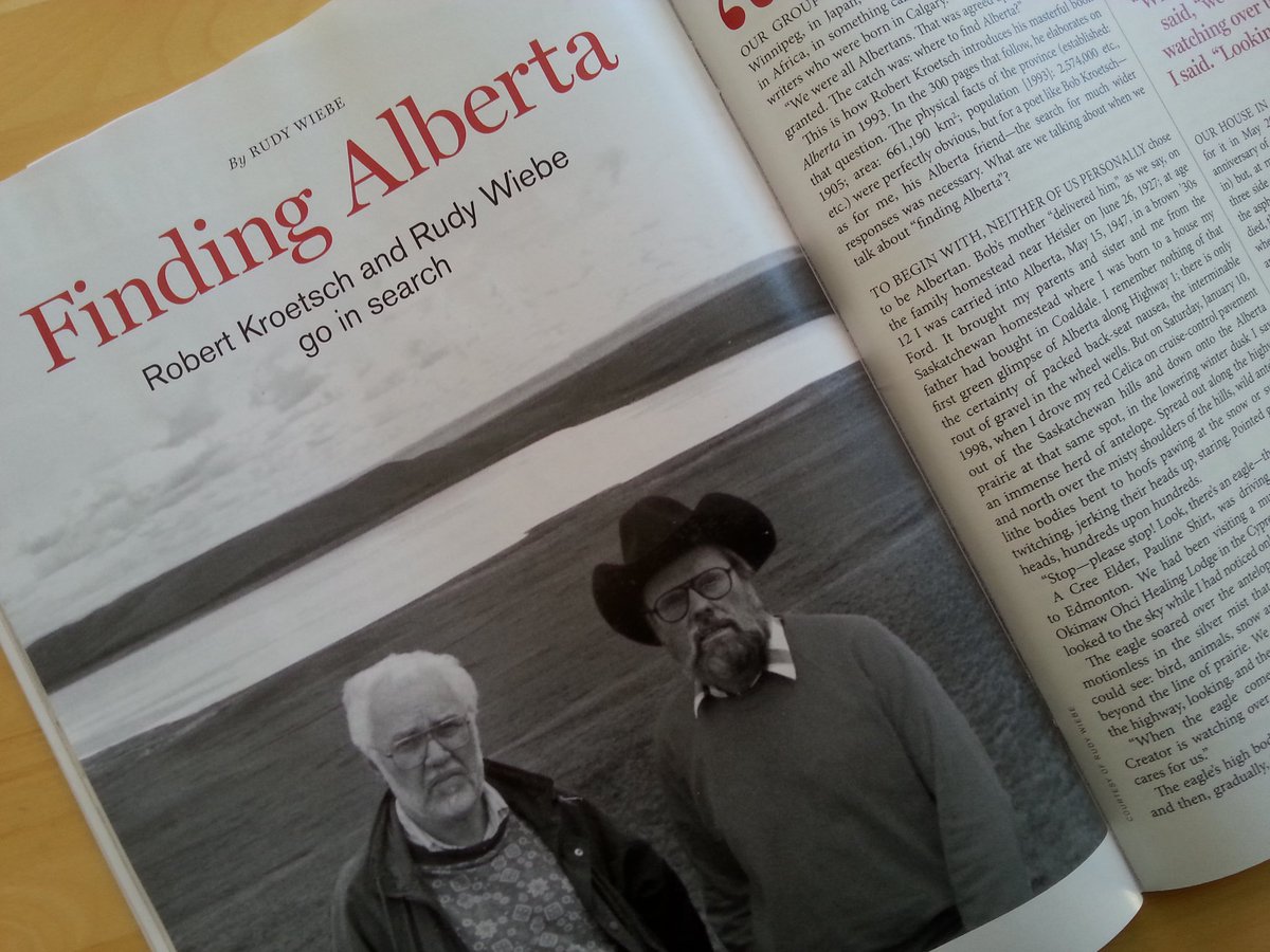 HanTVchannel's tweet photo. One of @HanTVchannel favorite Alberta's publications @AlbertaViewsMag
Jan/Feb issue Interesting read FINDING ALBERTA by Rudy Wiebe https://t.co/6oylnI2CUO