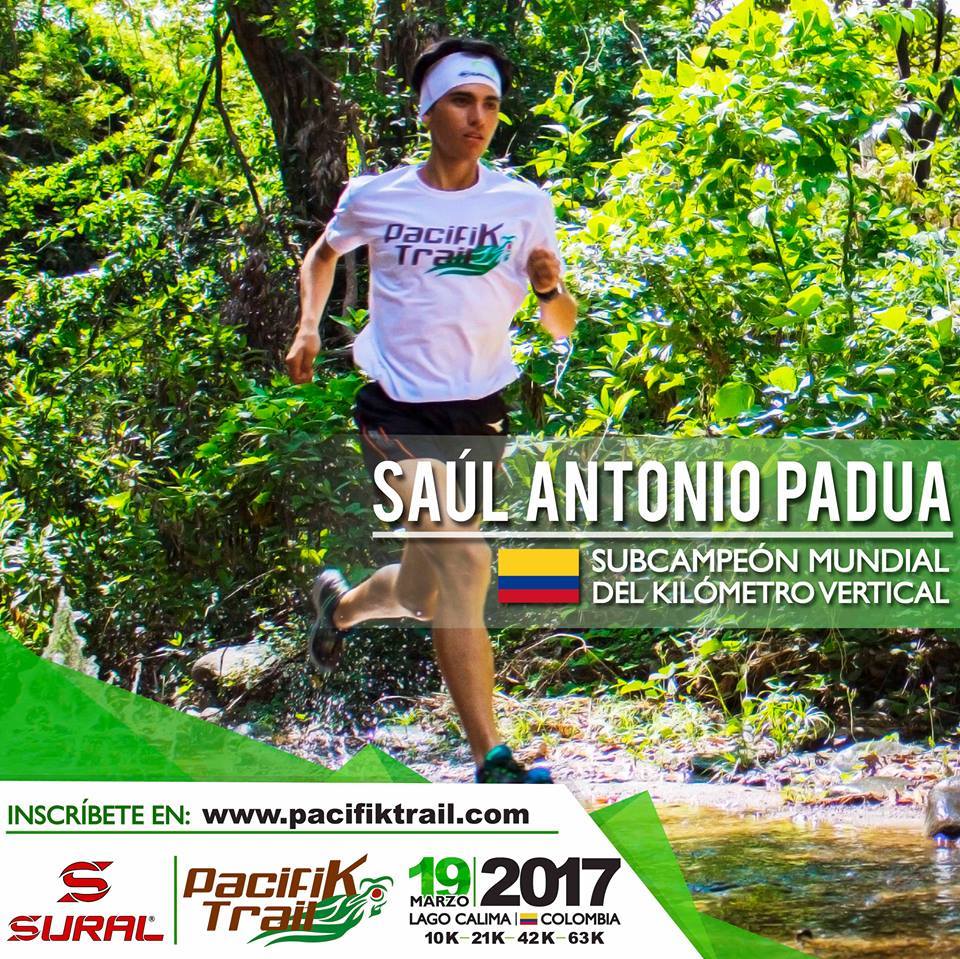 PacifikTrail's tweet photo. Saul Padua, Subcampeón Mundial del Kilómetro Vertical nos acompañará en PacifiK Trail SURAL Colombia 2017. https://t.co/FFNsvrb1zC