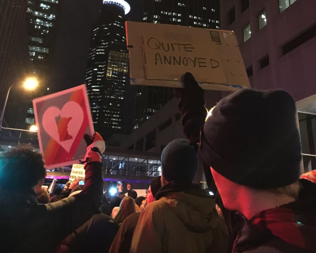 _cingraham's tweet photo. When Minnesotans protest. https://t.co/4XB1yOmVte