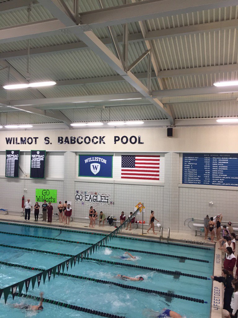 Hill3Williston's tweet photo. Swimming @WillistonNS underway vs Worcester #tradtitionswimson #babcockpool https://t.co/xknMkX7pwS