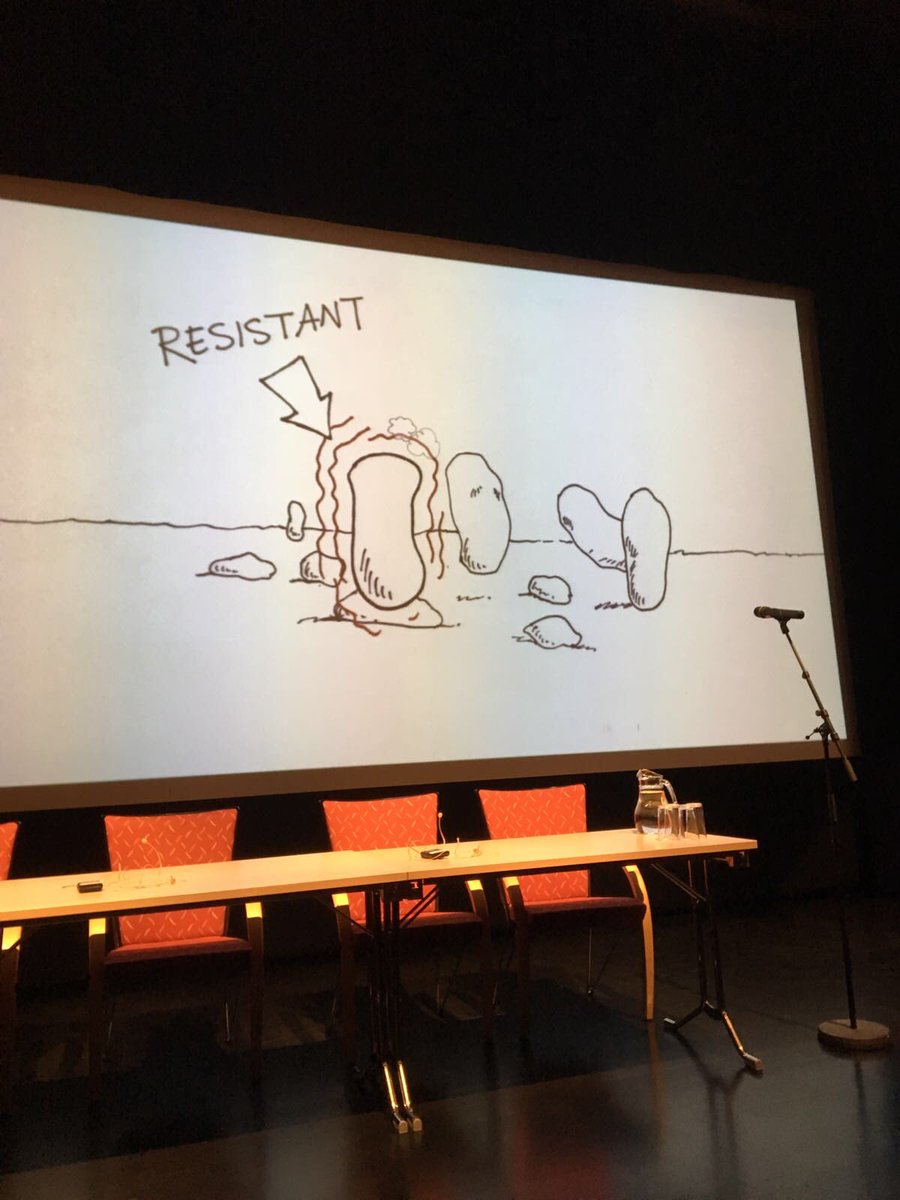 AnnieSchreijer's tweet photo. Oppassen met antibiotica! Overmatig gebruik maakt bacteriรซn resistent. Nederland geeft t goede voorbeeld, meldde ik bij Noors congres https://t.co/4nLlW2it4A