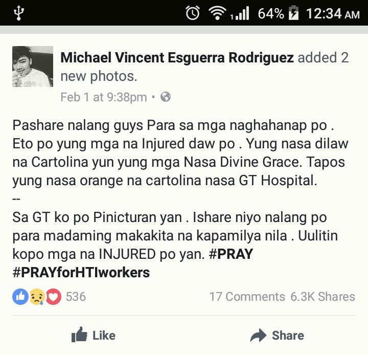khylejoy's tweet photo. In orange cartolina @GT hospital
In yellow, @Divine

EPZA
#PrayForHTIWorkers 😢
CTO https://t.co/WvqT3VzOwe