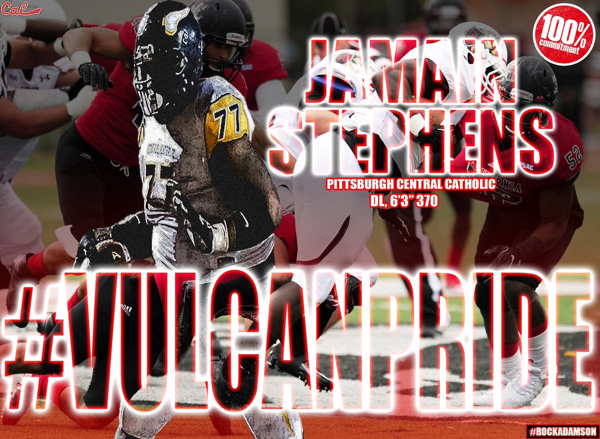 Another huge WPIAL talent! Excited to add DL Jamain Stephens (Pittsburgh Central Catholic, 6'3" 370) to the family! #VulcanPride #NSD17 ⚫️🔴