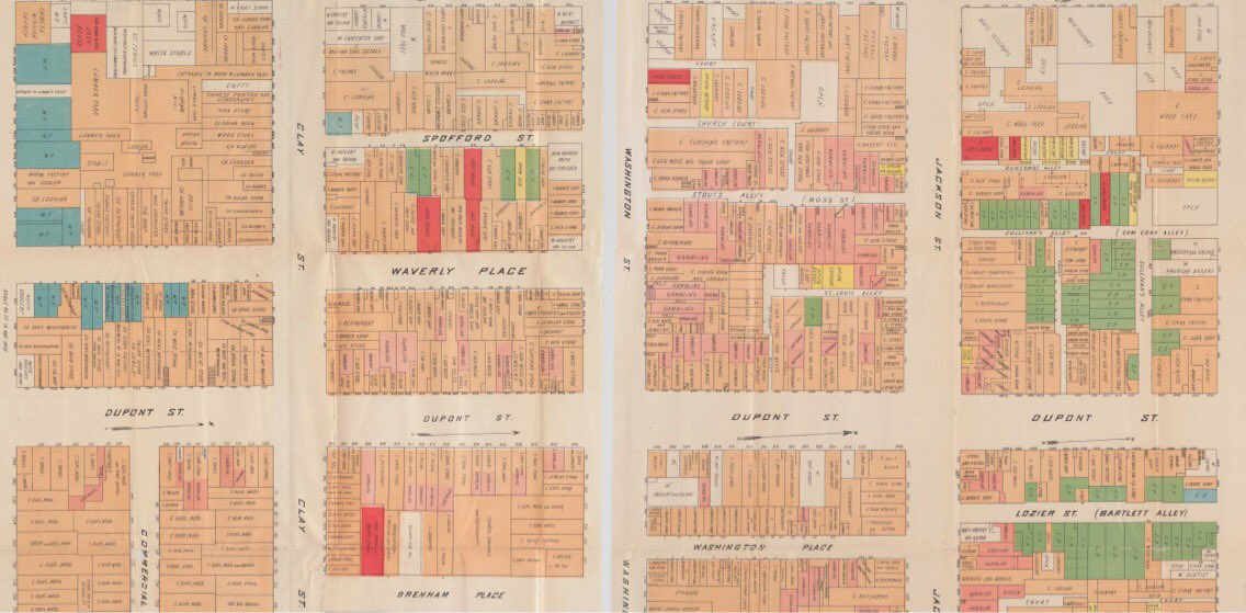 HarvardMapColl's tweet photo. Farwell’s “Official map of Chinatown in SF;” attacks Chinese #immigrants w/ new visual tools. Wanted harsher law than 1882 Chinese Exclusion https://t.co/0OluW3U2AZ
