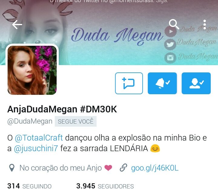 tattoandsofia's tweet photo. @DudaMegan Deus me deu muitos presentes um deles foi vc!❤ #DM30K https://t.co/fFXqwWRCbe