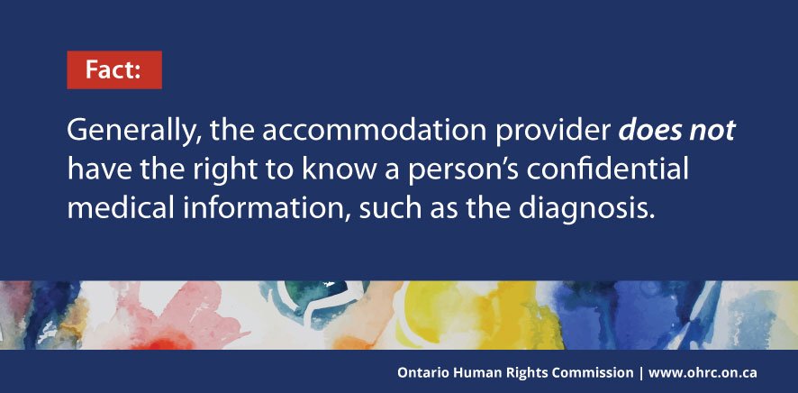 OntHumanRights's tweet photo. Confused about the type and scope of medical info needed to support an accommodation request? We can help: https://t.co/Ce6NPAo1oG #HRPA2017 https://t.co/HbnnJFAbmt