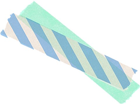 いったん消します 拾い画 背景透明 素材 マスキングテープ