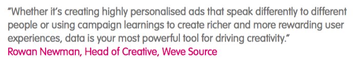weveuk's tweet photo. The @IABUK's #MobileCreativity Handbook is out now, featuring #WeveSource's Head of Creative @Rowannewman https://t.co/lTHox3udi0 https://t.co/pTLuHCvYo2