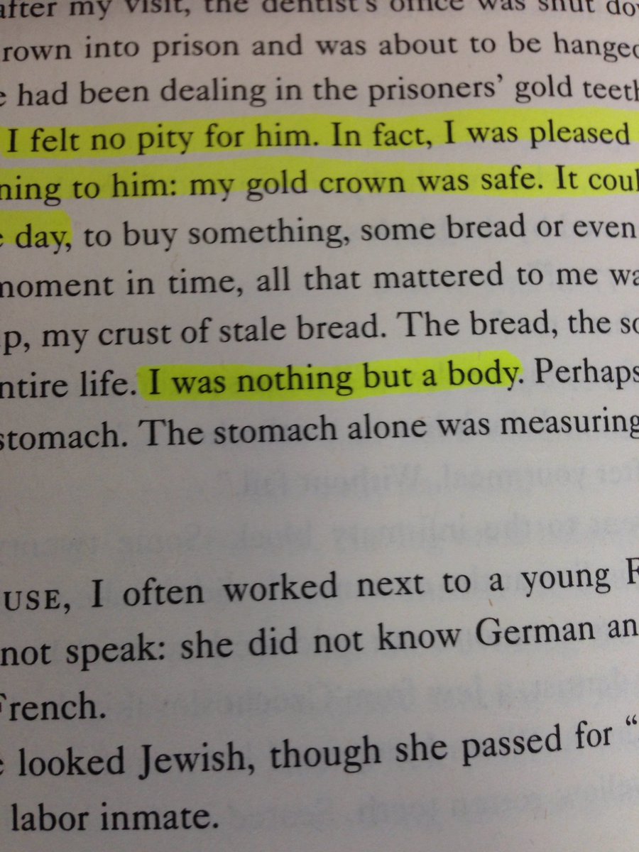 jtuo08850's tweet photo. This shows how unimportant Elie felt while he was in the concentration camp #bronke2 https://t.co/aV6YPjjhrs