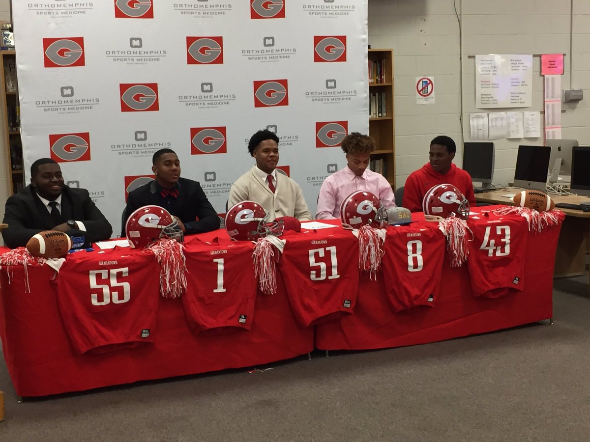 GHSRedDevils's tweet photo. We are so proud of 5 of our football players signing to play at the college and university level! https://t.co/Ozrg5Irx3O